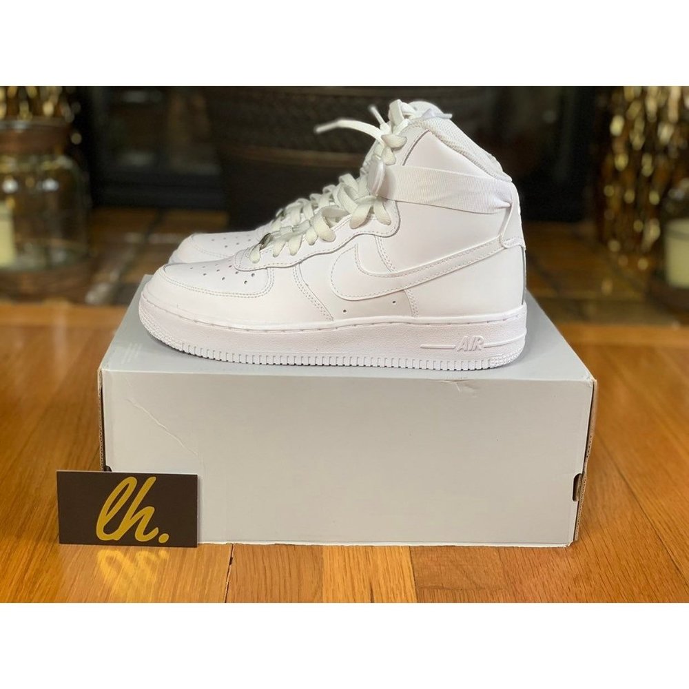 Size 5.5y Nike Air Force 1 High "Triple White"